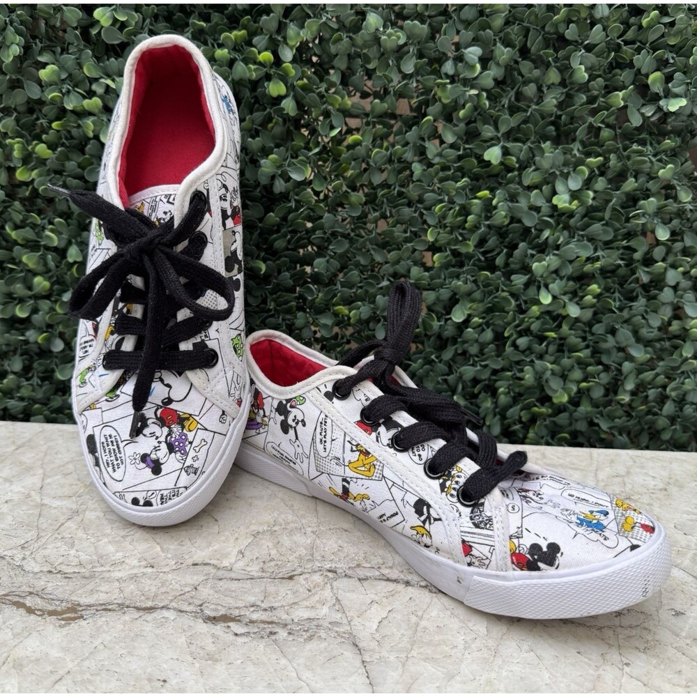 Disney Classic Shoes Sneakers Tennis Shoes Women's 7 Mickey Mouse Canvas Print